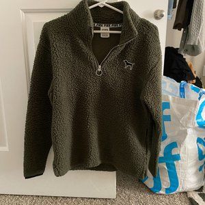 Victoria's Secret Pink Half-Zip Fleece Pullover
